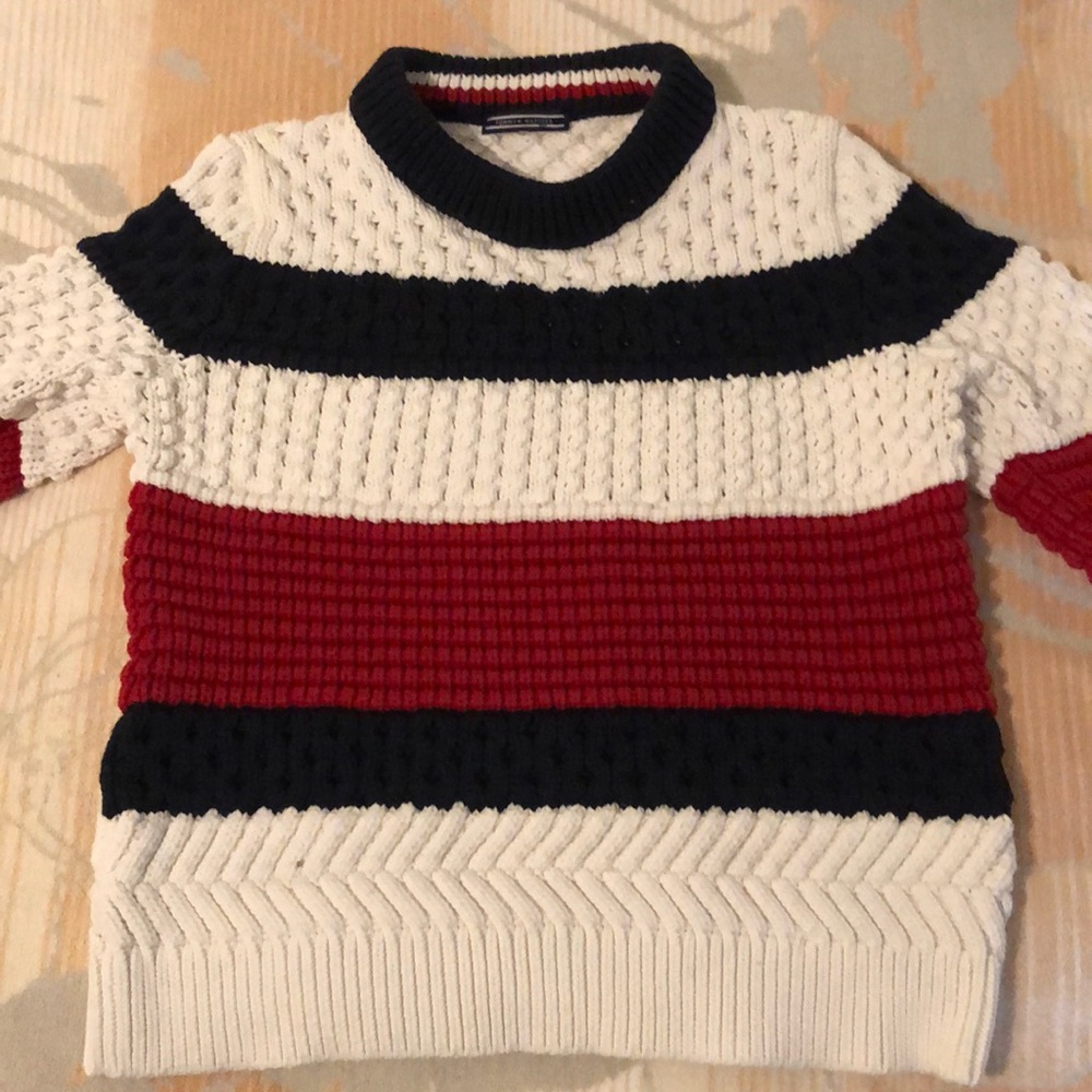 Tommy Hilfiger women’s flag colors sweater